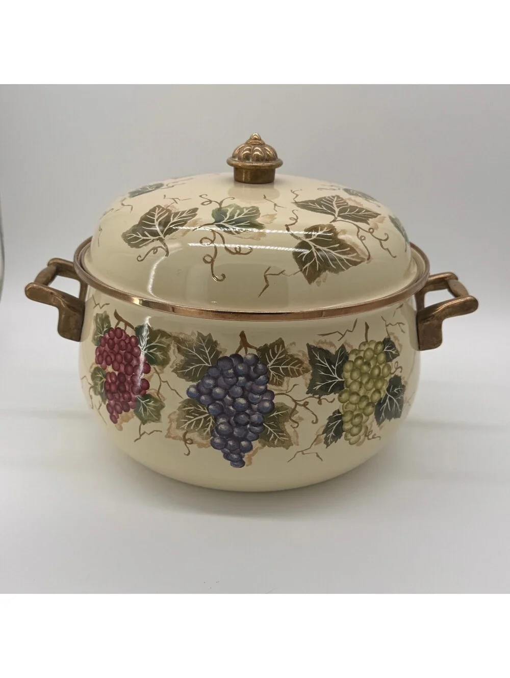 Vintage Tabletops Unlimited Villa Grande Vitroceramic Cooking Pot